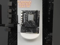 PCWINMAX H610 LGA1700 DDR4 WiFi Motherboard - Hiệu suất đáng tin cậy cho Intel 12th Gen CPU