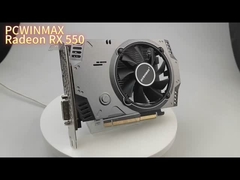 PCWINMAX Radeon RX 550 4GB DDR5 Thẻ đồ họa 128 bit ¢ HD DP DVI đầu ra cho hiệu suất mượt mà