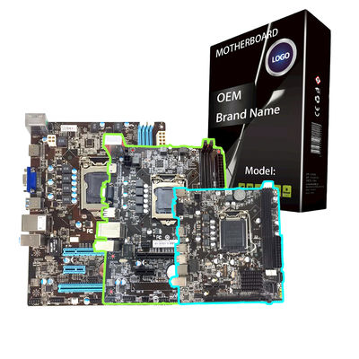 Ổ cắm bo mạch chủ khai thác H 61 LGA 1155 DDR3 I3 I5 I7 800MHz 1066MHz 1333MHz